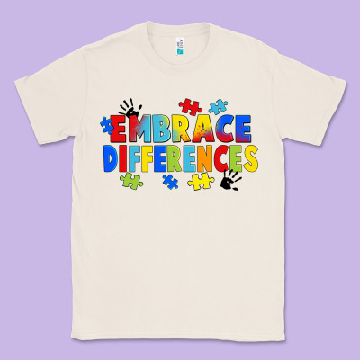 Embrace Differences Classic Tee Designed By Fadigitalartstudio