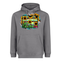 Storm Wyoming Map Sunflower Cactus Serape Heavyweight Hoodie - RanaPortraitStore