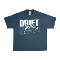 Midnight Navy Supra Drift Urban Heavy Tee - DesigneFamous