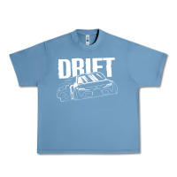 Pebble Blue Supra Drift Urban Heavy Tee - DesigneFamous