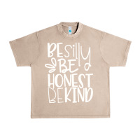 French Oak be silly be honest be kind Urban Heavy Tee - DesigneFamous