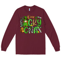 Burgundy one lucky cna Long Sleeve Tee - Artiststas