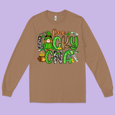 One Lucky Cna Long Sleeve Tee Designed By Artiststas