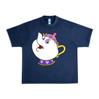 Navy mrs potts Urban Heavy Tee - DesigneFamous