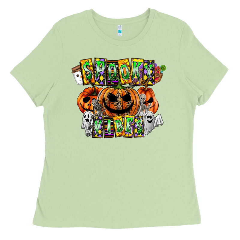 Spooky Vibes Ladies Tee by CowhideDigitalArt | Teevron