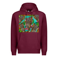 Burgundy koala tumbler Premium Hoodie - BarkalooDesign
