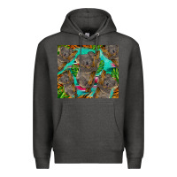 Charcoal Heather koala tumbler Premium Hoodie - BarkalooDesign