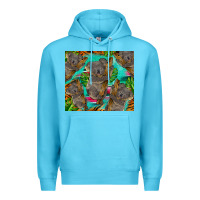 Ocean Blue koala tumbler Premium Hoodie - BarkalooDesign