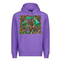 Purple koala tumbler Premium Hoodie - BarkalooDesign