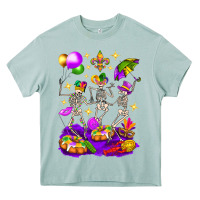 Arona Mardi Gras Skeletons Heavy Core Tee - BundleAndBundleShop