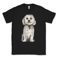 Black bichon frise dog Classic Tee - BarkalooDesign