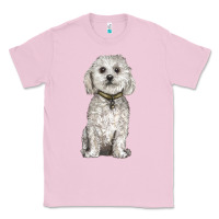 Bubblegum Pink bichon frise dog Classic Tee - BarkalooDesign