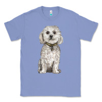 Colony Blue bichon frise dog Classic Tee - BarkalooDesign
