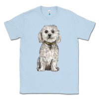 Dusty Blue bichon frise dog Classic Tee - BarkalooDesign