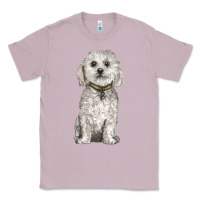 Lilac bichon frise dog Classic Tee - BarkalooDesign