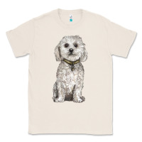 Natural bichon frise dog Classic Tee - BarkalooDesign