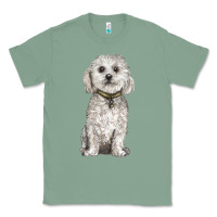 Sage bichon frise dog Classic Tee - BarkalooDesign
