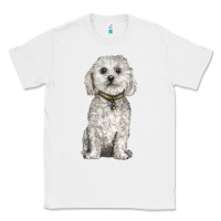 White bichon frise dog Classic Tee - BarkalooDesign