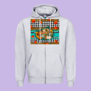 Pumpkins Zipper Hoodie Designed By Ranaportraitstore