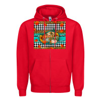 Red pumpkins Zipper Hoodie - RanaPortraitStore