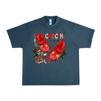 Midnight Navy christmas crocin around the tree Urban Heavy Tee - CowhideDigitalArt