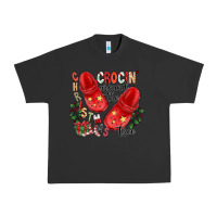 Pigment Black christmas crocin around the tree Urban Heavy Tee - CowhideDigitalArt
