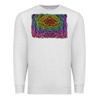 Oatmeal Heather colorful zebra background Premium Sweatshirt - RanaPortraitStore