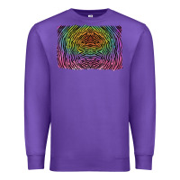 Purple colorful zebra background Premium Sweatshirt - RanaPortraitStore
