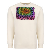 Sandshell colorful zebra background Premium Sweatshirt - RanaPortraitStore