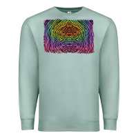 Seafoam colorful zebra background Premium Sweatshirt - RanaPortraitStore