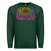 Sports Green colorful zebra background Premium Sweatshirt - RanaPortraitStore