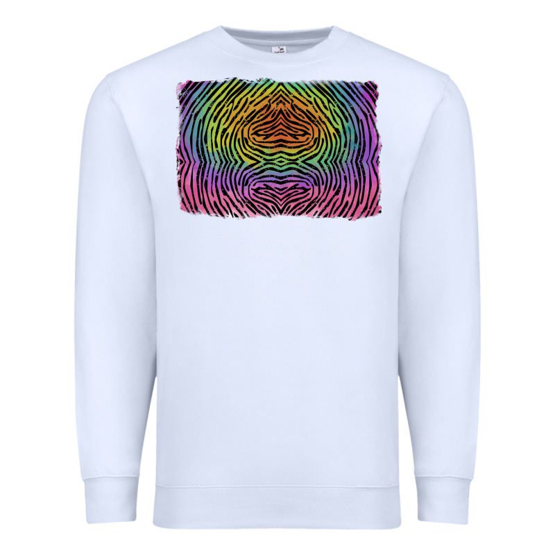 Colorful Zebra Background Premium Sweatshirt by RanaPortraitStore | Teevron