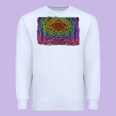 Colorful Zebra Background Premium Sweatshirt Designed By Ranaportraitstore