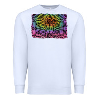 White colorful zebra background Premium Sweatshirt - RanaPortraitStore