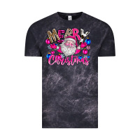 Cloud Black merry Christmas santa Vintage Tee - CowhideDigitalArt