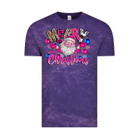 Cloud Purple merry Christmas santa Vintage Tee - CowhideDigitalArt