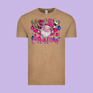Merry Christmas Santa Vintage Tee Designed By Cowhidedigitalart