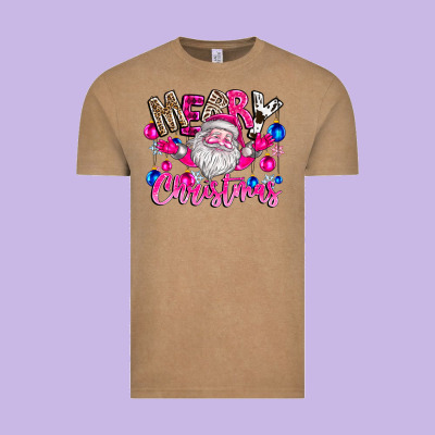 Merry Christmas Santa Vintage Tee Designed By Cowhidedigitalart