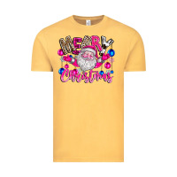 Vintage Mustard merry Christmas santa Vintage Tee - CowhideDigitalArt