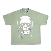 Oil Green frankenstein Urban Heavy Tee - DesigneFamous