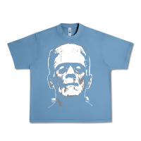 Pebble Blue frankenstein Urban Heavy Tee - DesigneFamous