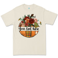 Bone preview customize floral pumpkin Premium Tee - BundleAndBundleShop