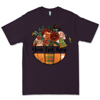 Plum preview customize floral pumpkin Premium Tee - BundleAndBundleShop