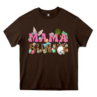 Chocolate Brown Western Mama Bunny Heavy Core Tee - BundleAndBundleShop