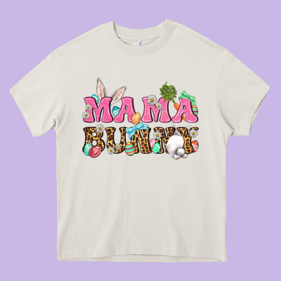 Western Mama Bunny Heavy Core Tee Designed By Bundleandbundleshop