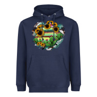 Navy Aguascalientes State Of Mexico Map Heavyweight Hoodie - RanaPortraitStore