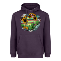 Plum Aguascalientes State Of Mexico Map Heavyweight Hoodie - RanaPortraitStore
