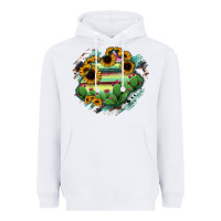 White Aguascalientes State Of Mexico Map Heavyweight Hoodie - RanaPortraitStore