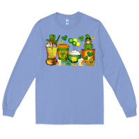 Colony Blue st patrick's day coffee cups with gnome Long Sleeve Tee - Artiststas