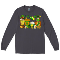 Smoke st patrick's day coffee cups with gnome Long Sleeve Tee - Artiststas